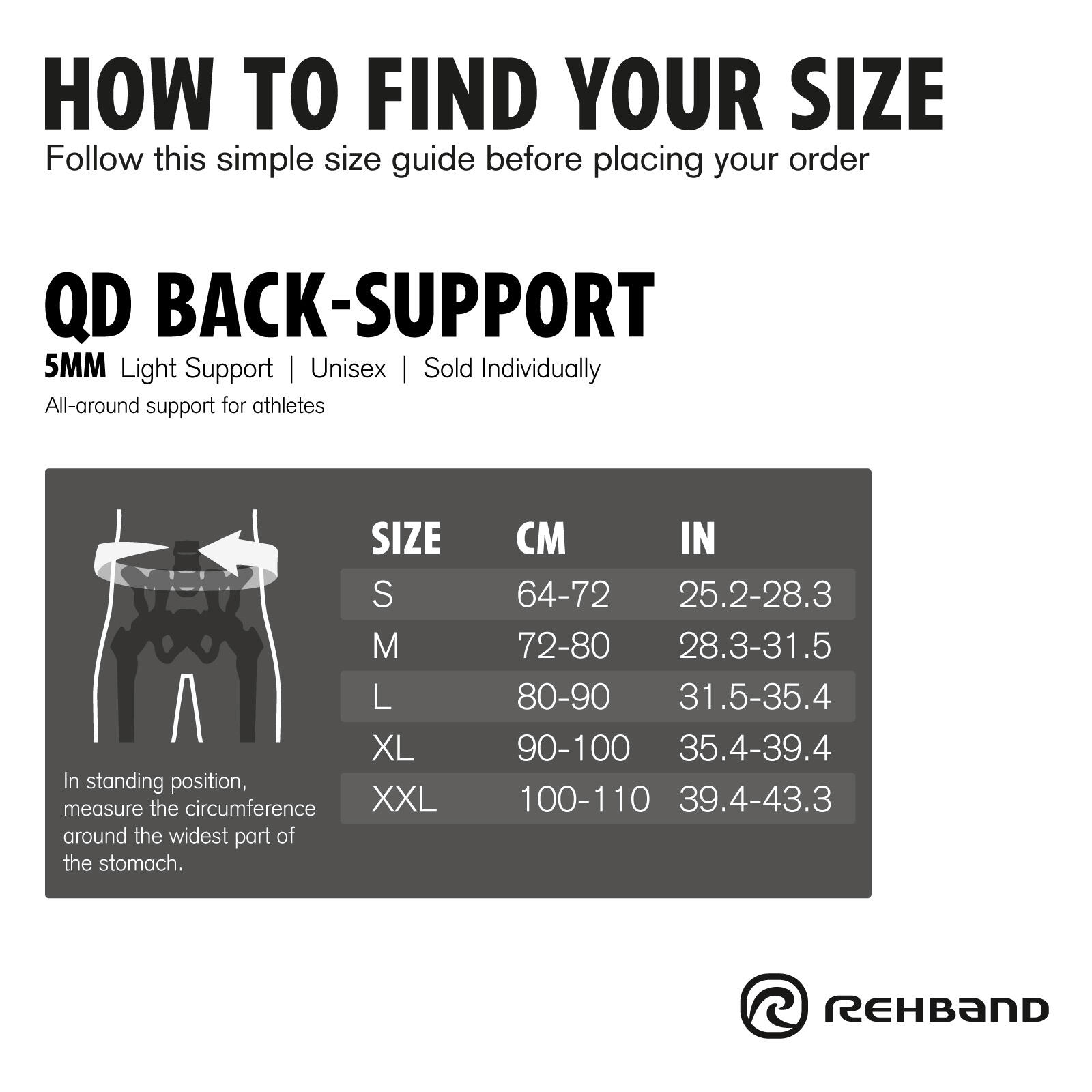 Rehband QD Back Support 5mm 2/5
