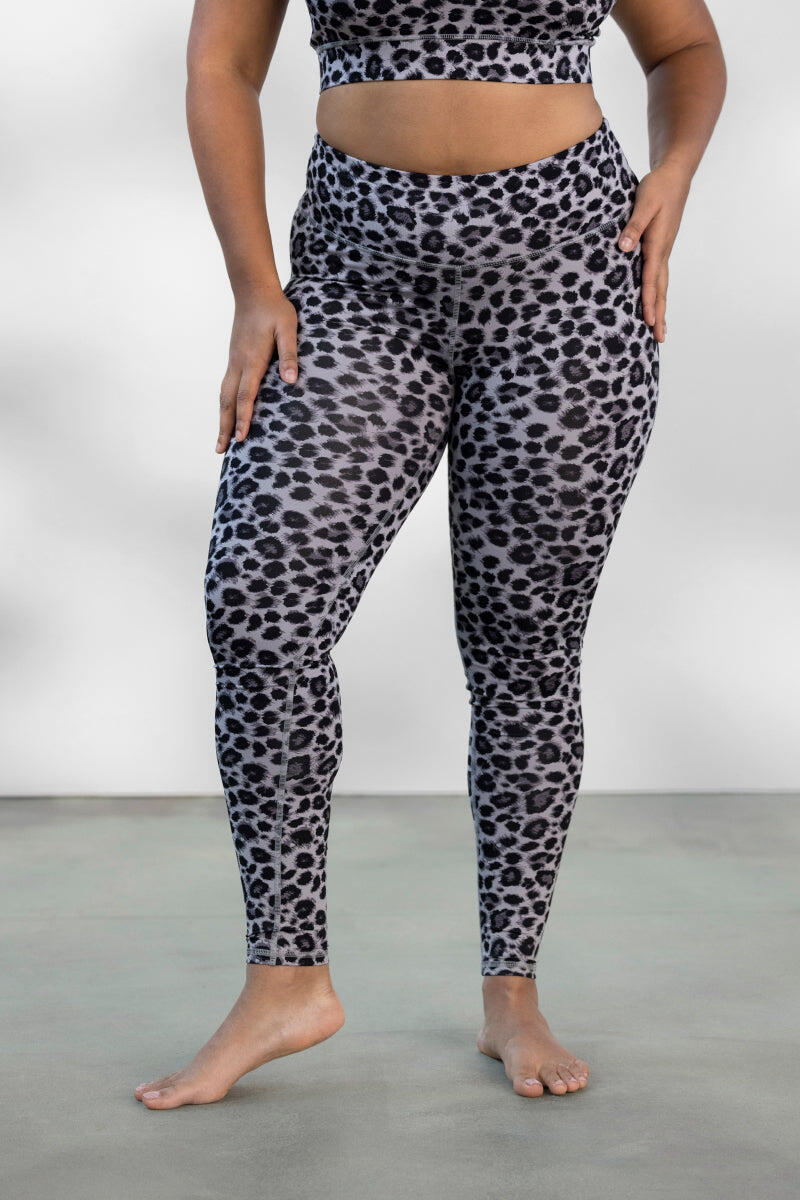 Hey Honey - Leggings Leo Stone mit auffälligem Leopardenmuster und hohem Bund 4/5