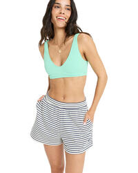 Short en molleton PERFECT STRIPE Bleu Femme