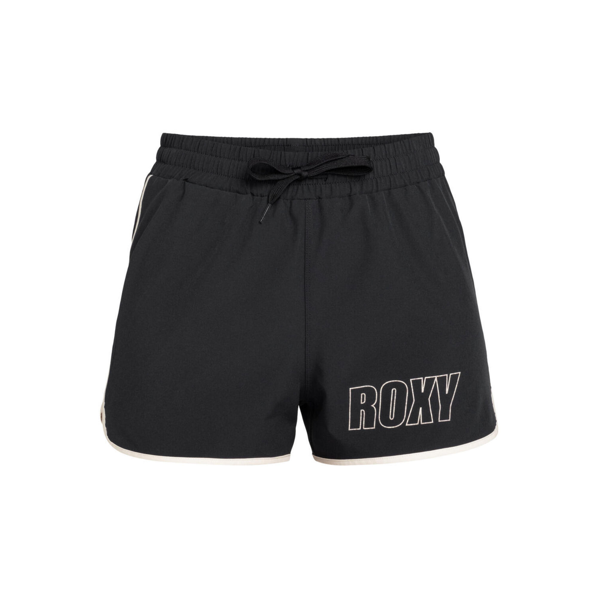 Roxy - Short Technique Everyday Flow Noir Femme - Short - Noir - Decathlon