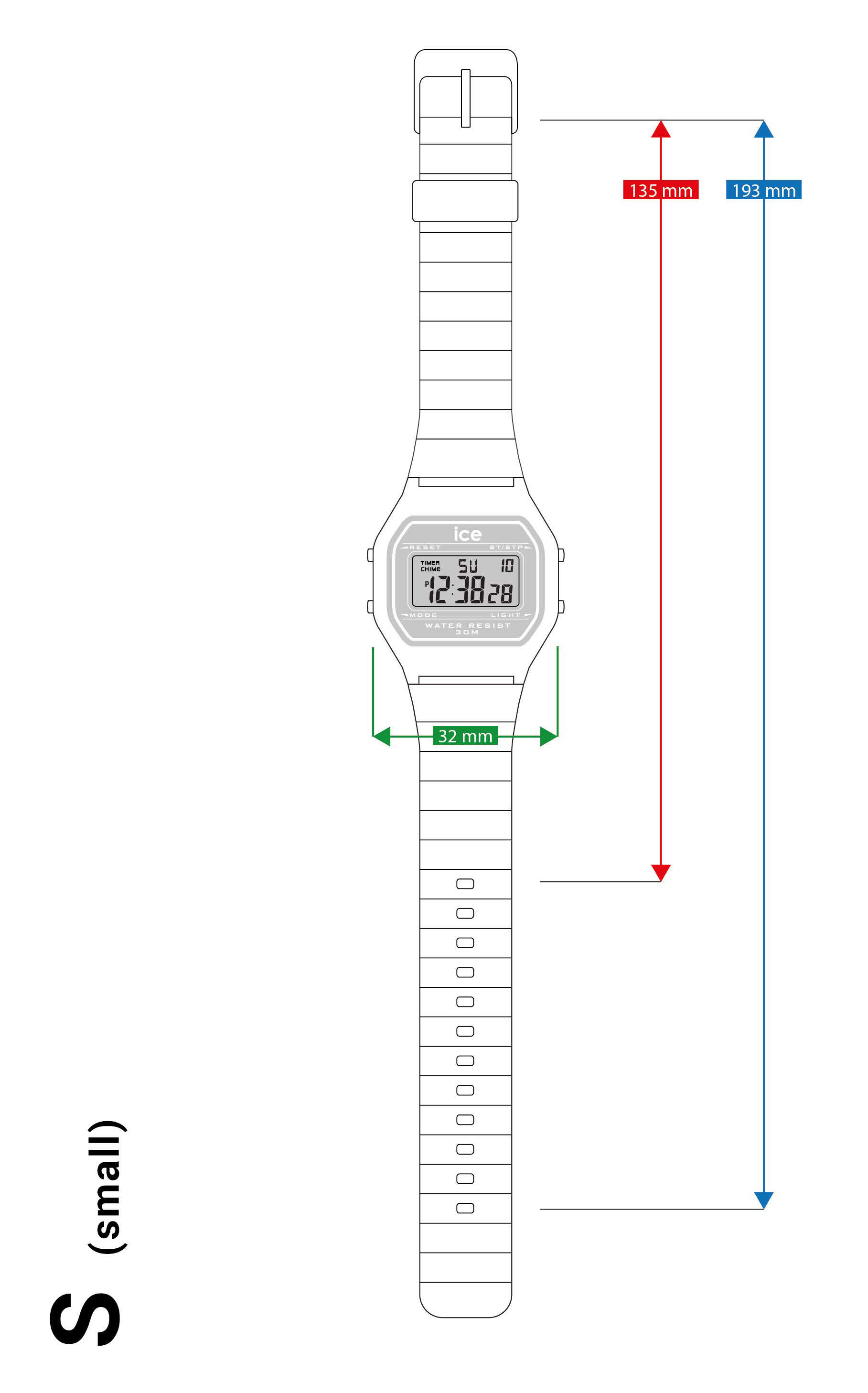 Ice Watch Digital Uhr Gelb/Gelb 022053 6/6