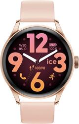Montre connectée ICE SMART 3.0 Ronde avec Bracelet Milanaise Rose go