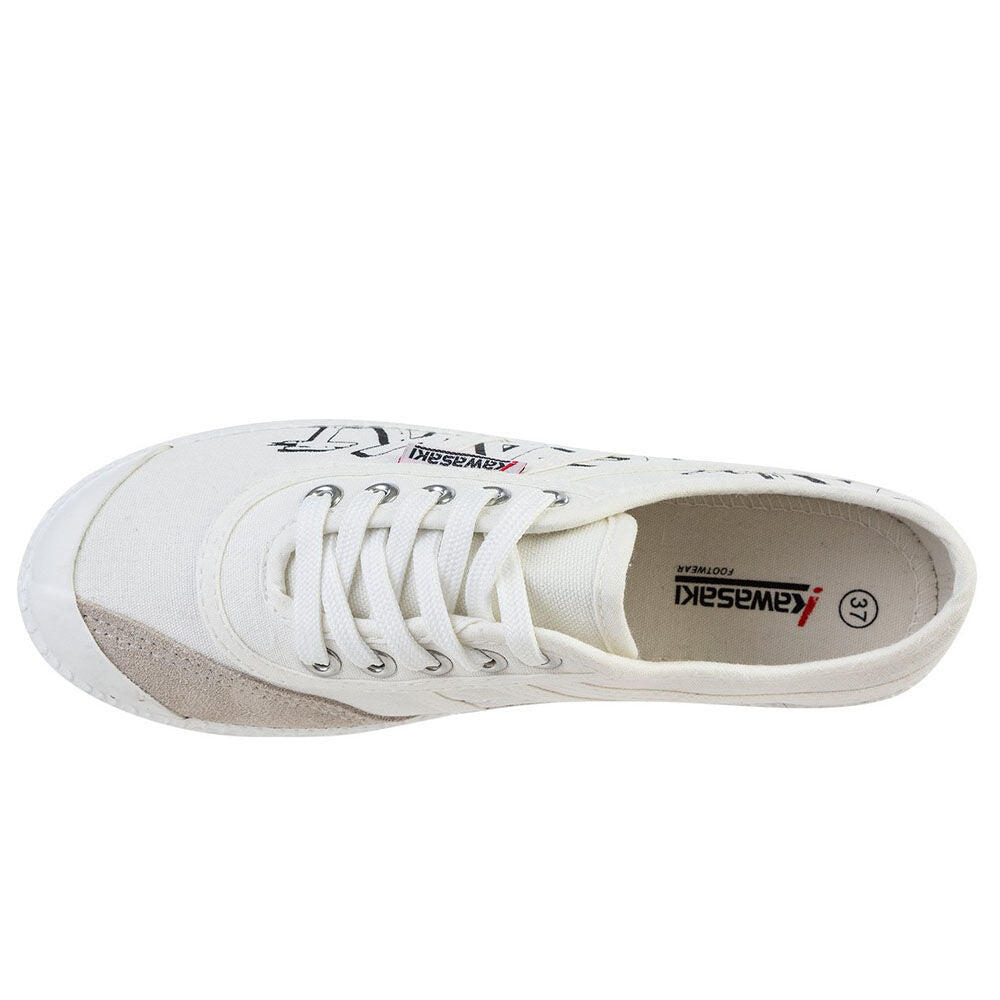 Kawasaki Graffiti Canvas Shoe K202416 WHITE 4/5
