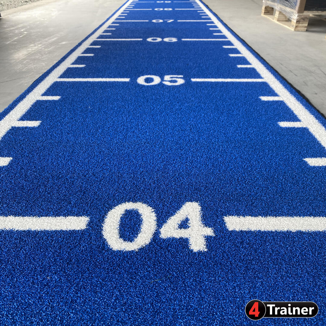 PISTE EN GAZON - 1 m - CURLED – Poils Courts - Bleu 2/4