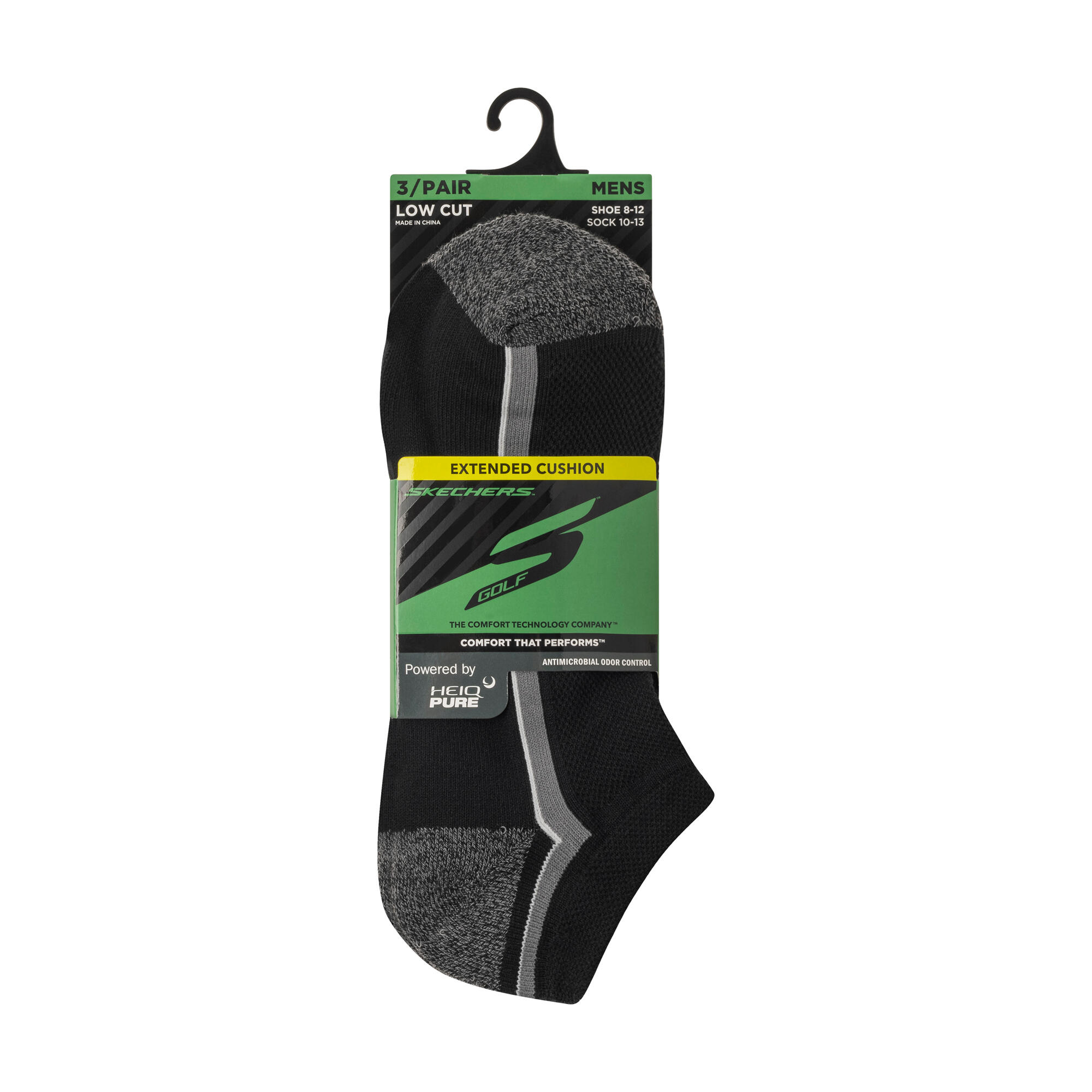 Skechers NEW 3pk Extended Terry Low Cut, calzini da uomo 2/3