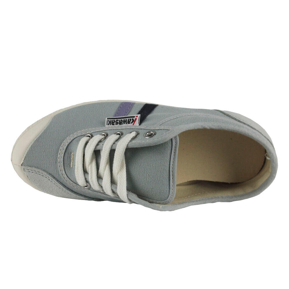 Kawasaki Retro 23 Canvas Shoe K2320W Mouse Grey Lght Purple/Pink 4/5
