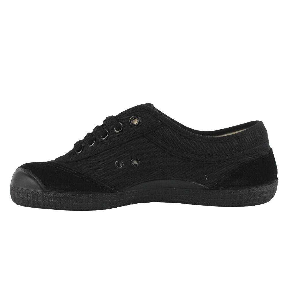 Kawasaki Retro 23 Canvas Shoe K2360W Black Stripe Wht/Red 3/5