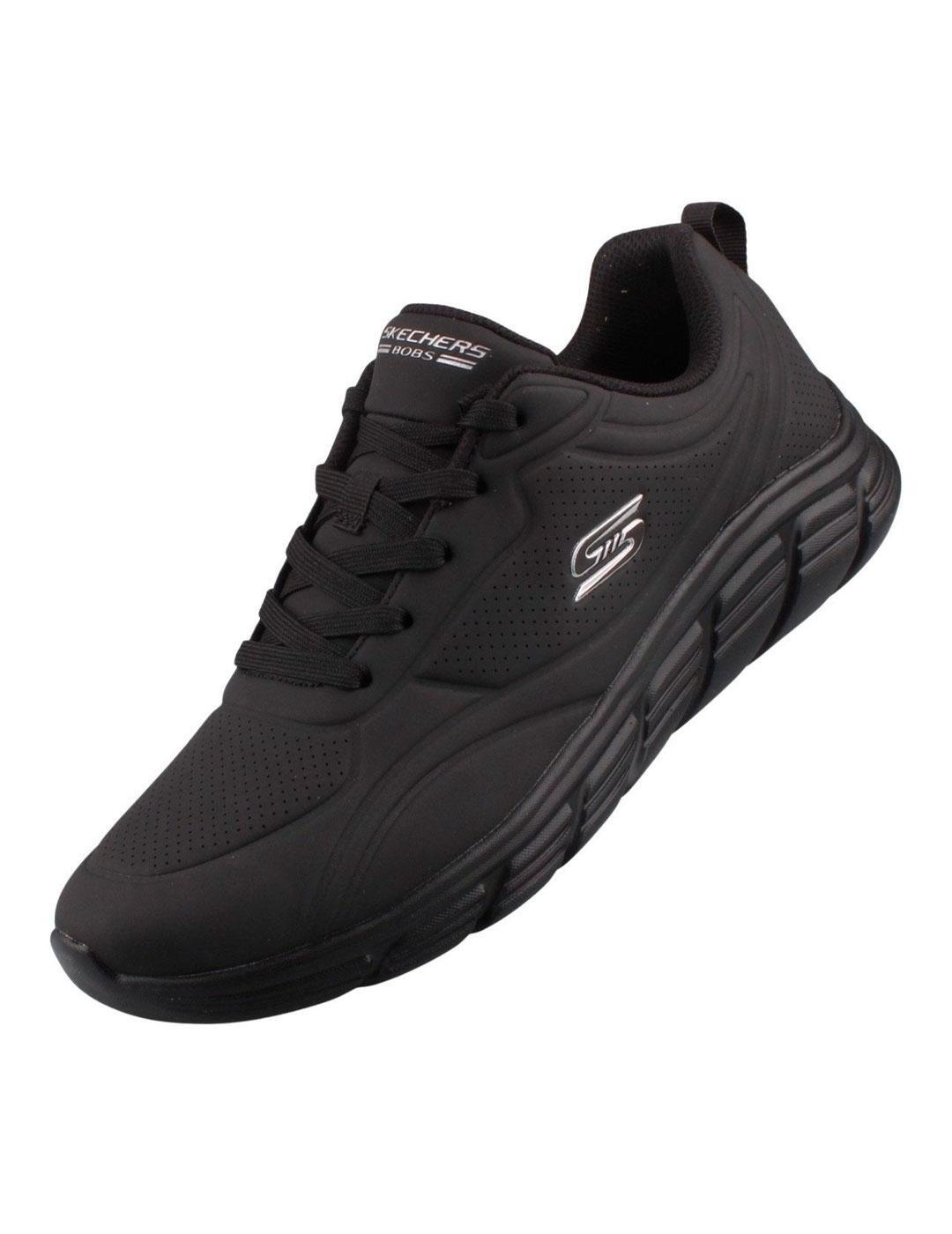 Scarpe da ginnastica per donna Skechers bobs b flex cool ease nere 3/5