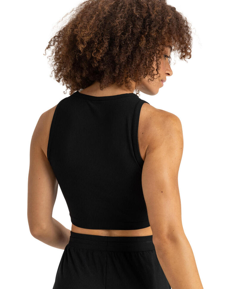 Top typu tank dla Kobiety RISE & VIBE Czarny