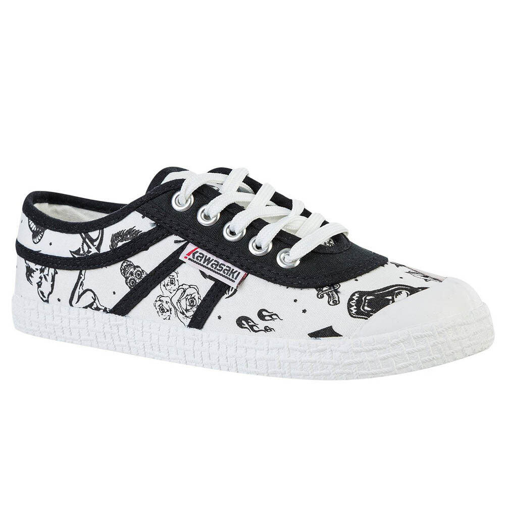 Kawasaki Tattoo Canvas Shoe K202420 1002 White 2/5