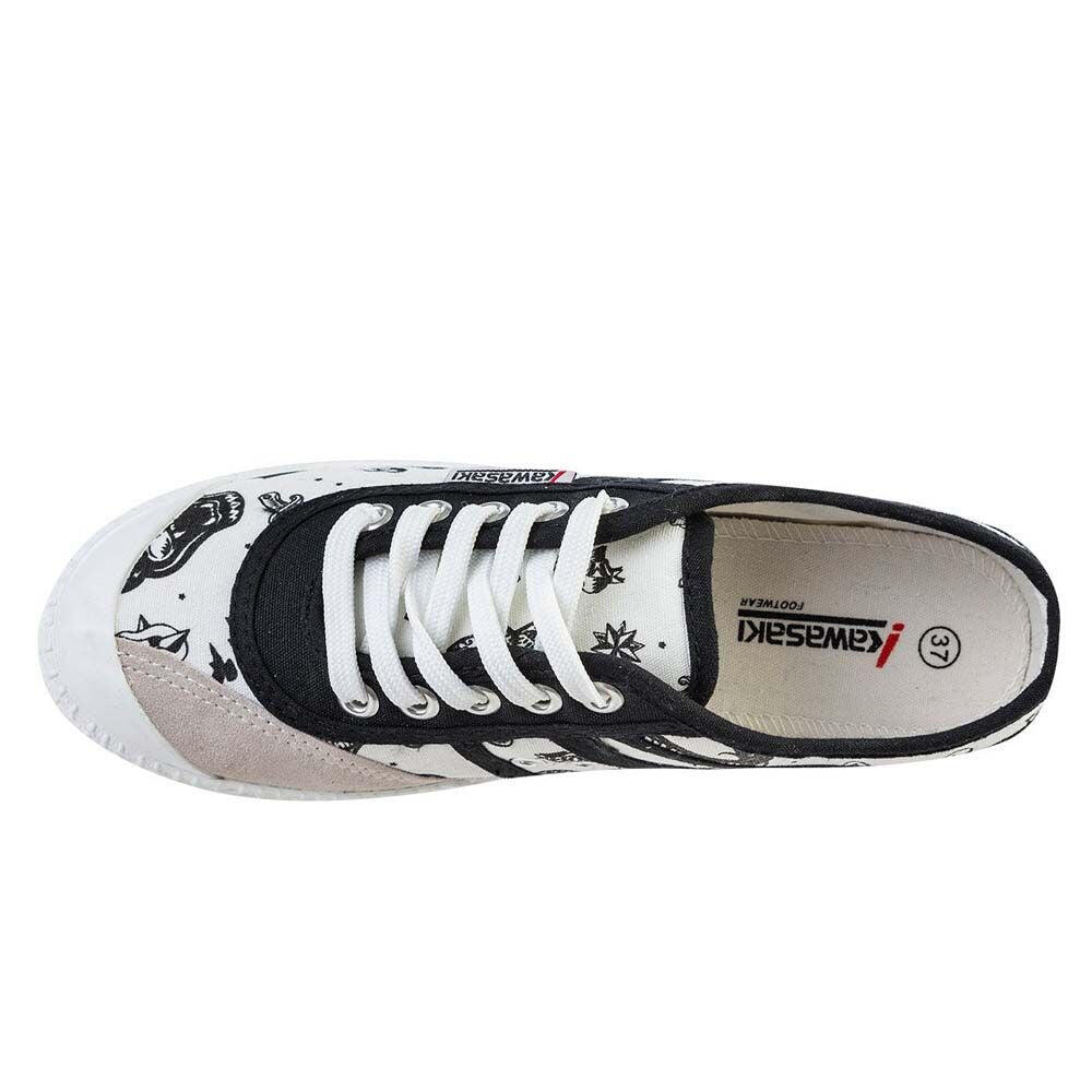 Kawasaki Tattoo Canvas Shoe K202420 1002 White 4/5