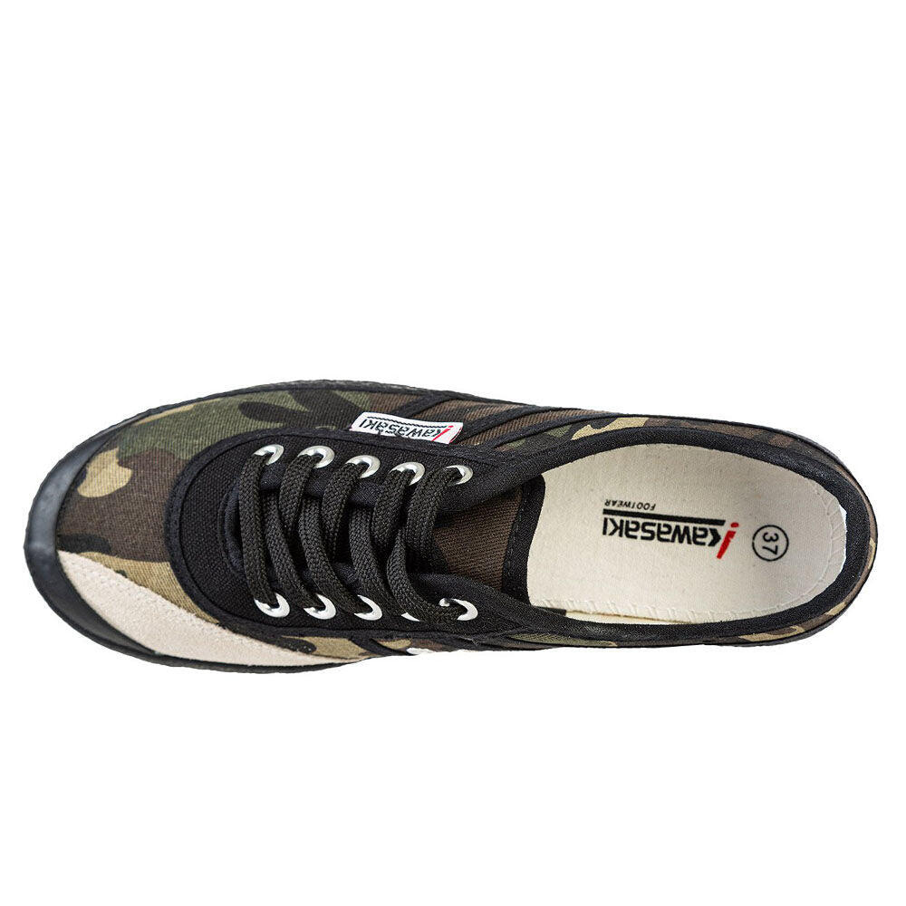 Kawasaki Camo Canvas Shoe K202417 3038 Olive Night 4/5