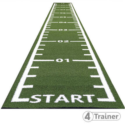 PISTE EN GAZON - 1 m - CURLED – Poils Courts - Vert