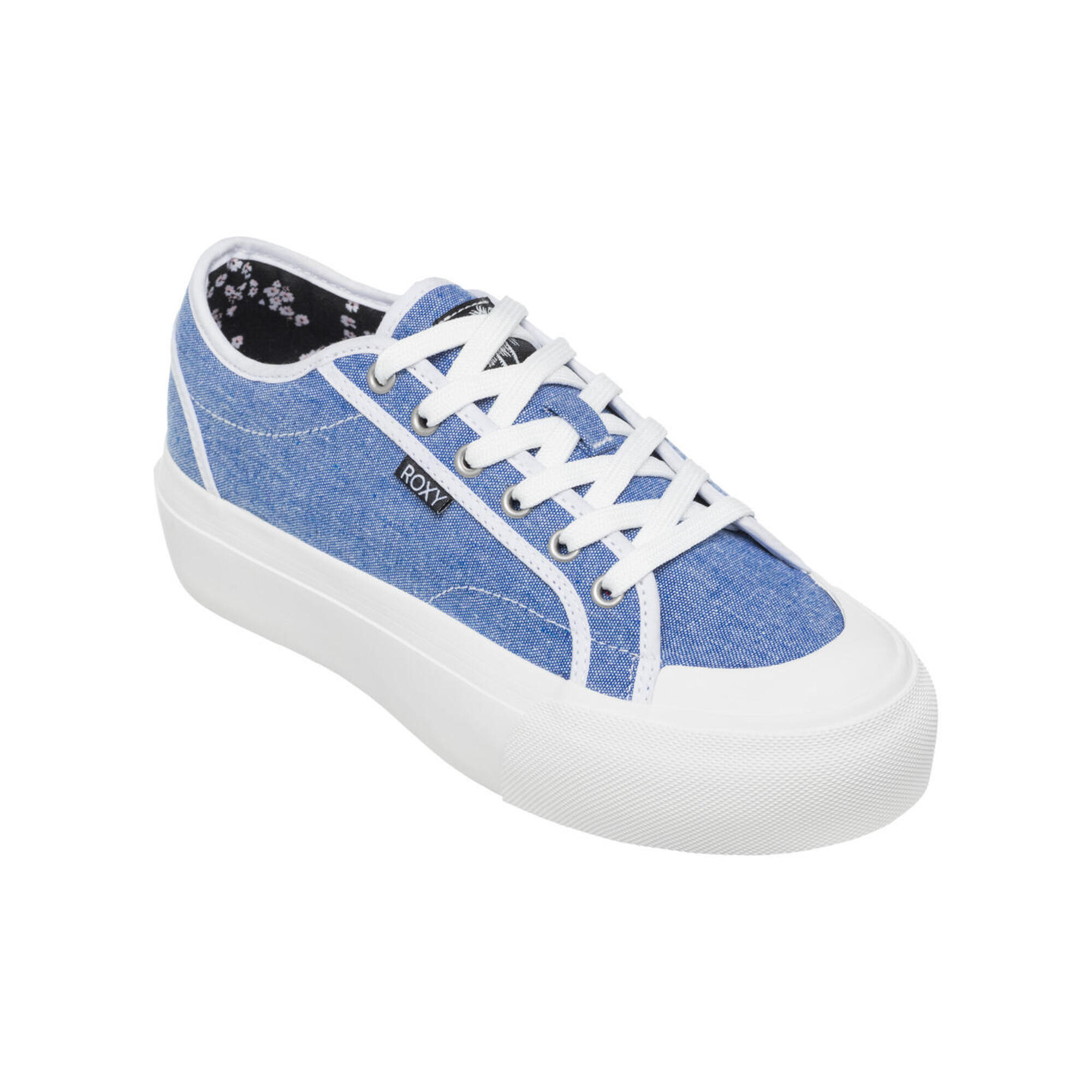 Roxy - Chaussures À Plateforme Cruizer Bleu Femme - Baskets - Bleu - Decathlon
