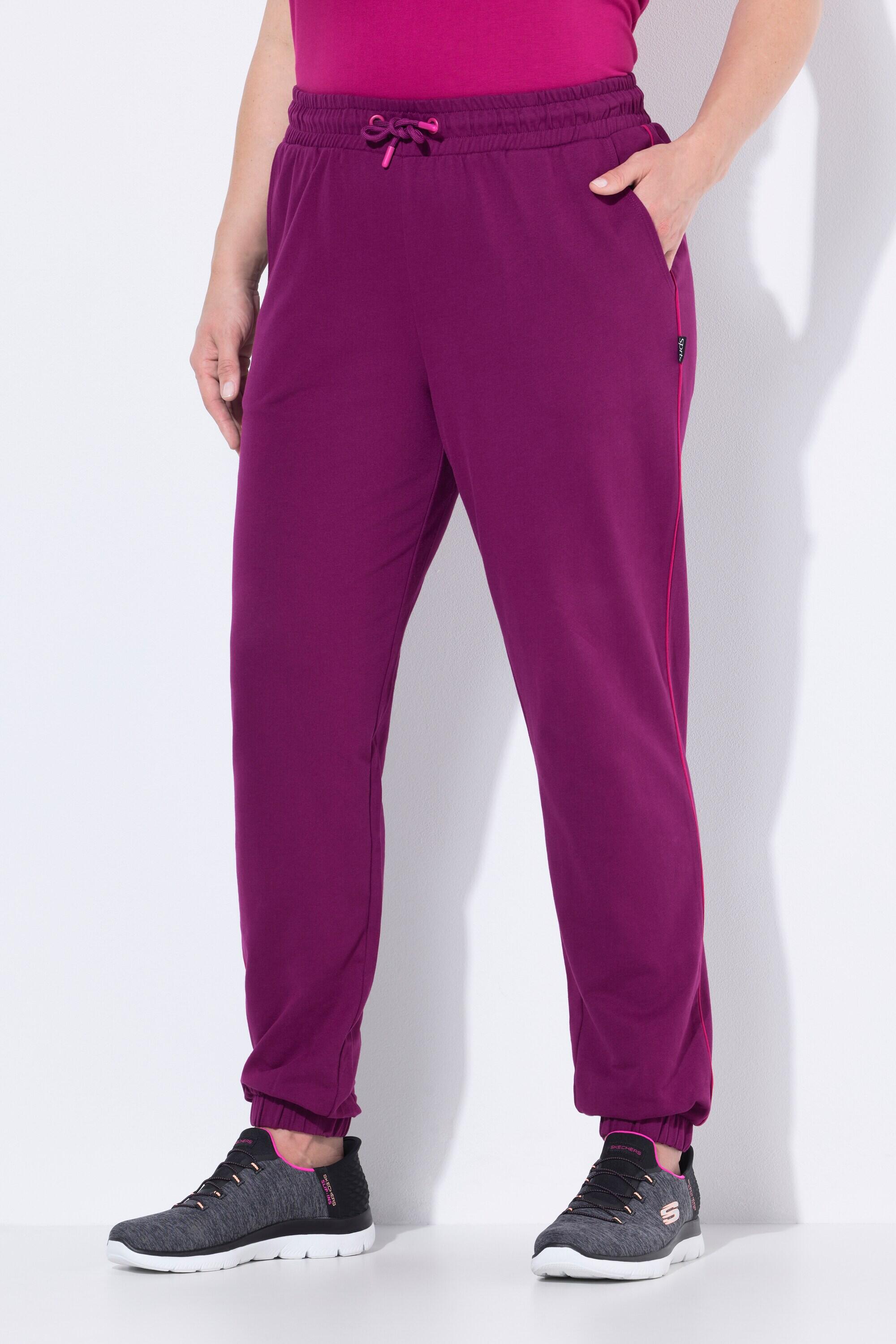 ULLA POPKEN Women's Plus-Size Jogging Trousers ROSA Fleece 80% Cotton