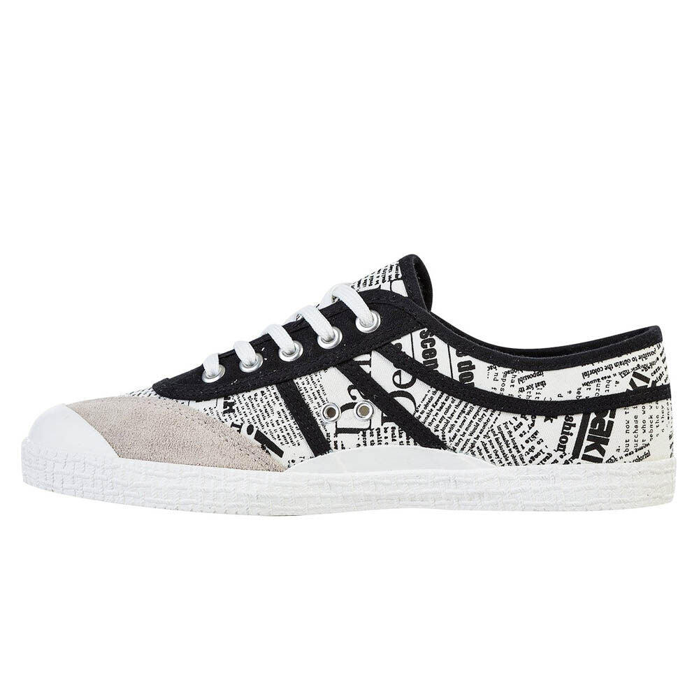 Kawasaki News paper Canvas Shoe K202414 1002 White 5/5