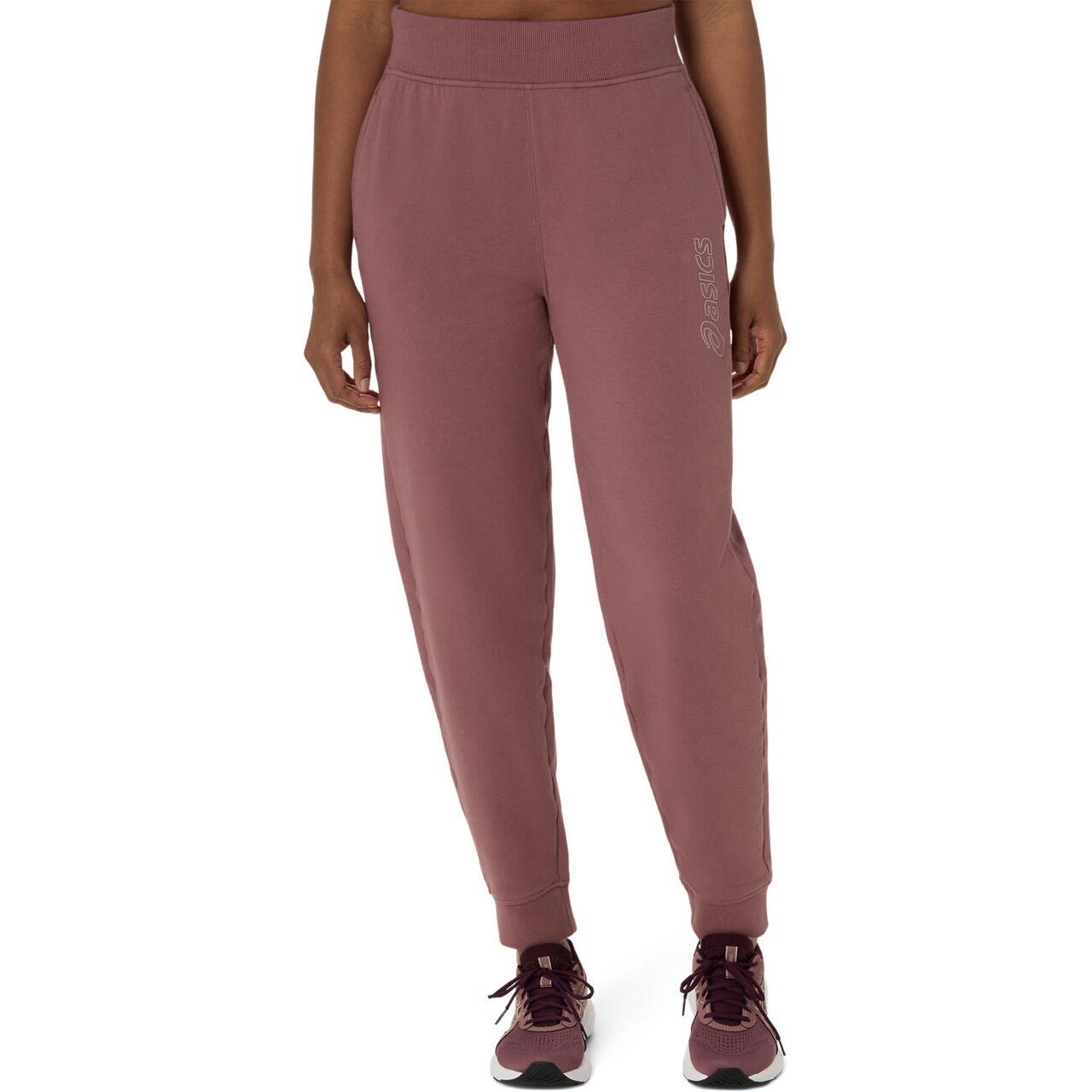 ASICS Pantalone ASICS donna Big Logo fauve, vita elasticizzata, tasche