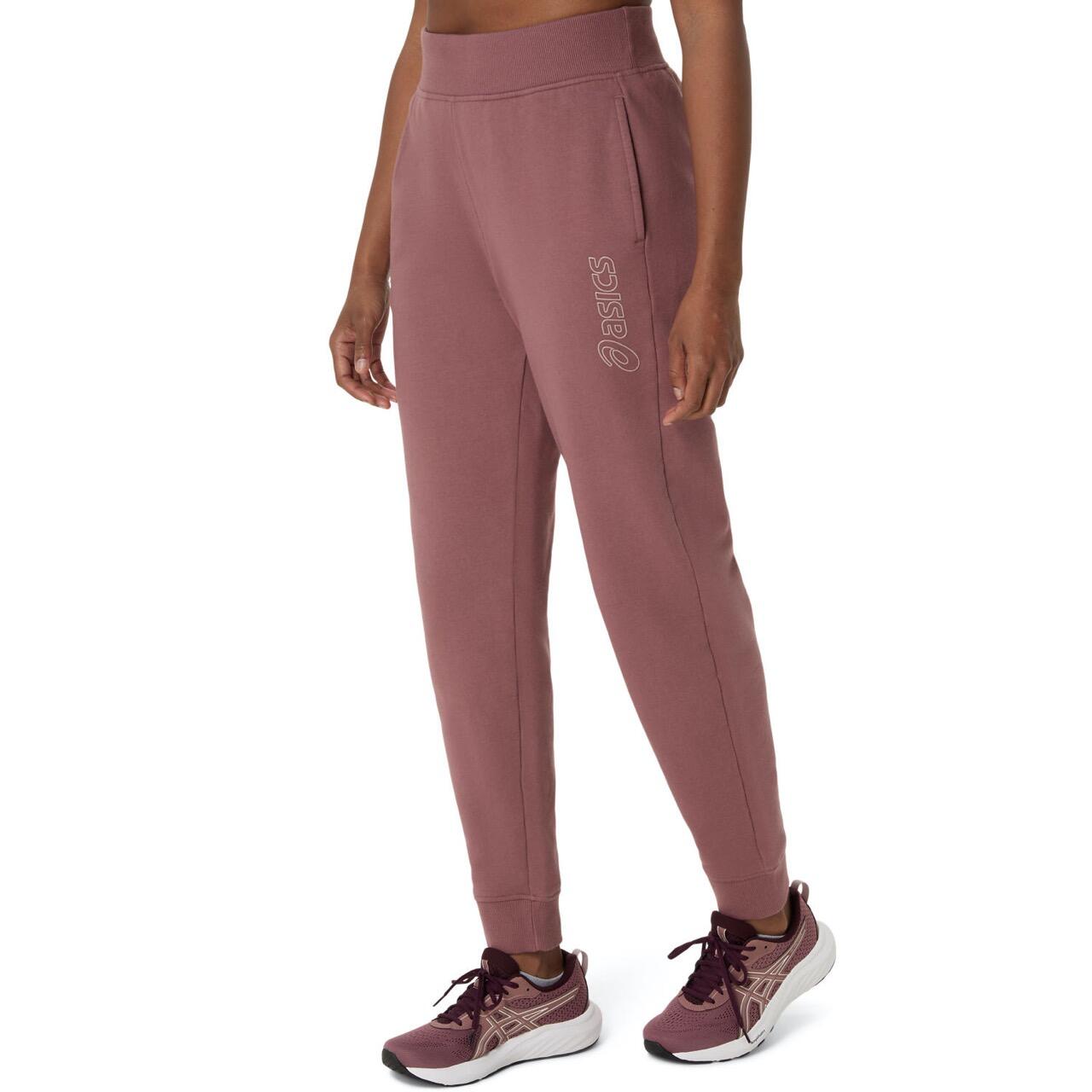 Pantaloni da allenamento ASICS Big Logo da donna color fulvo 3/4