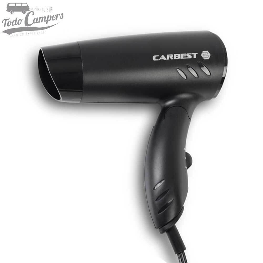 Secador de pelo plegable Carbest con toma de mechero a 12 V 2/4