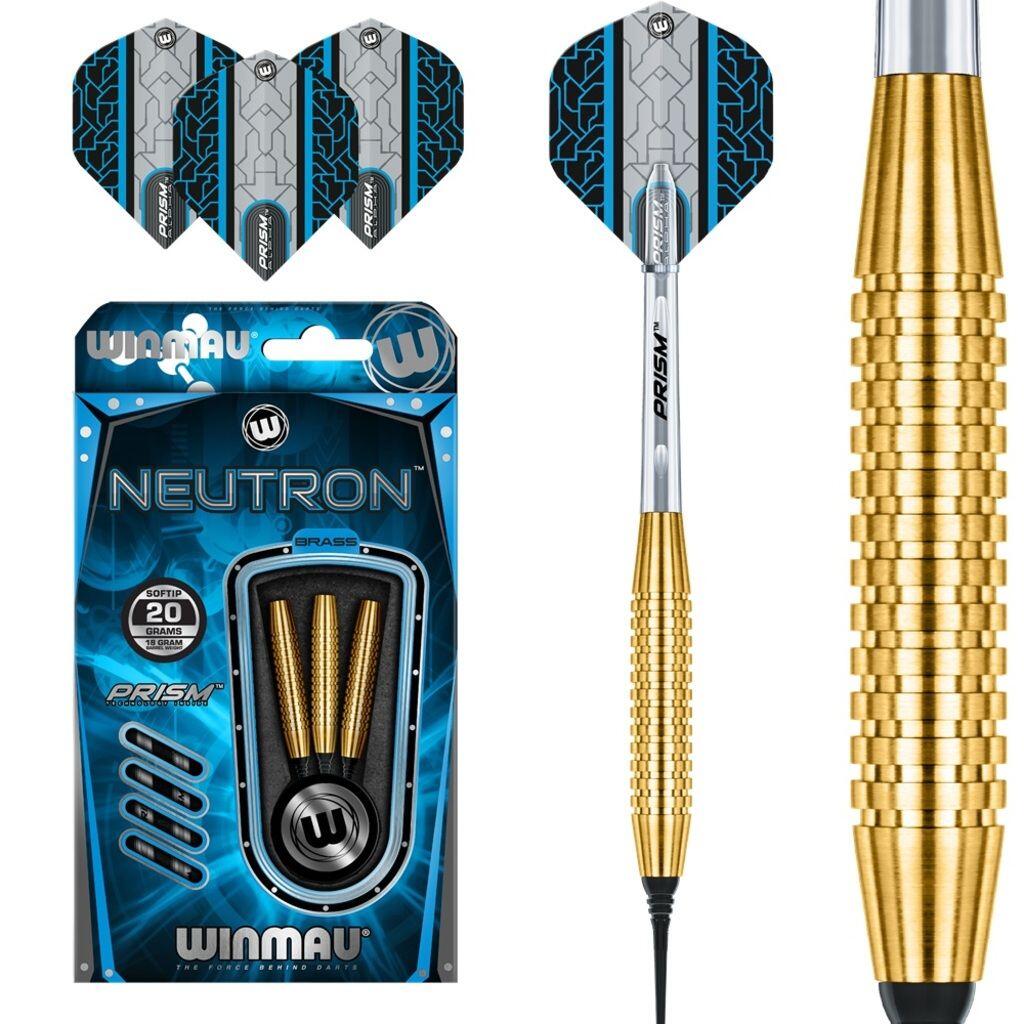WINMAU Winmau Neutron Brass Soft Tip Darts 20G