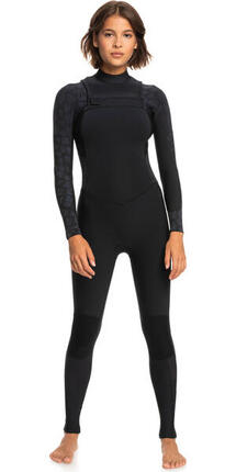 Combinaison de surf zip poitrine 3/2MM SWELL SERIES Noir Femme