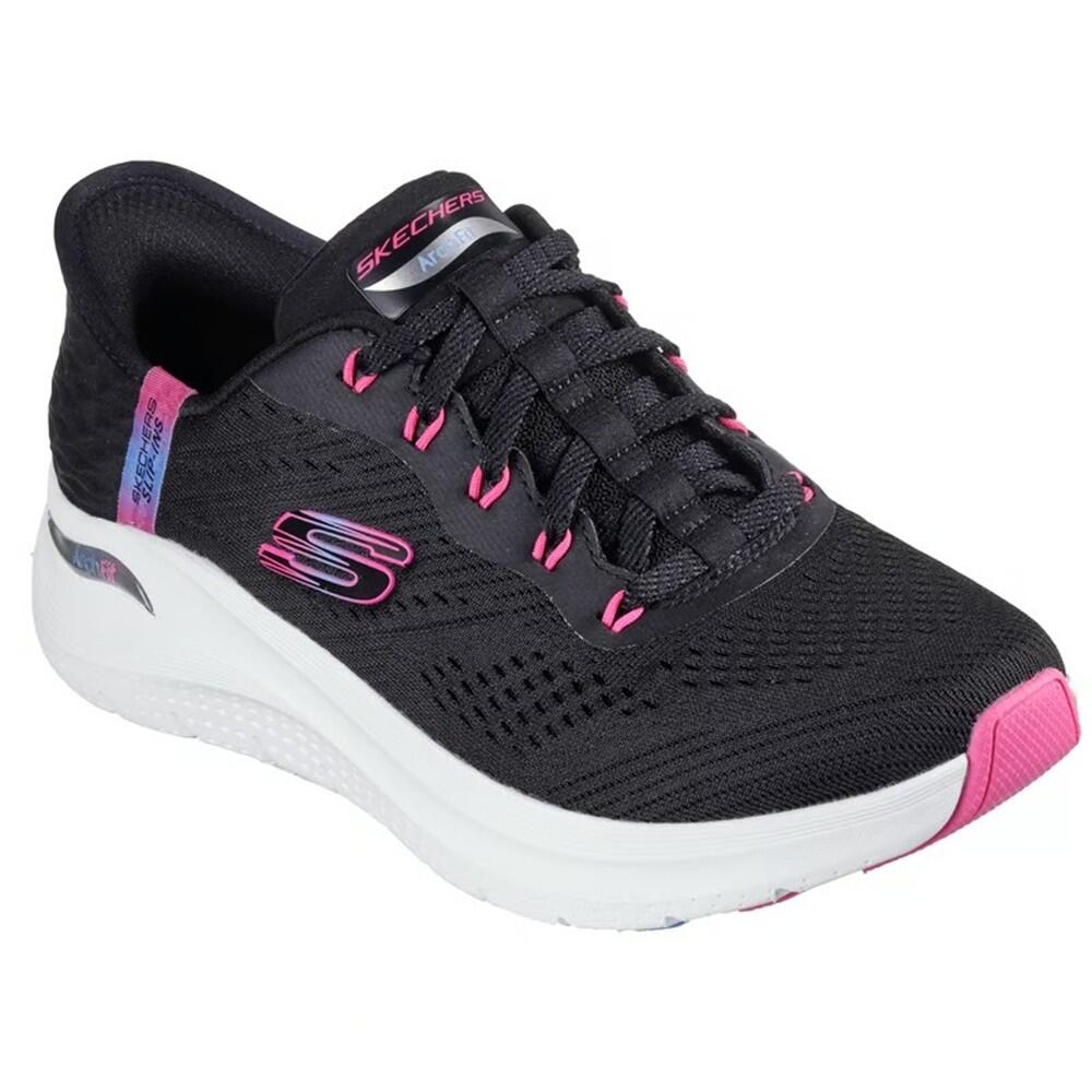 Baskets FEMME Skechers Slip-ins Arch Fit Glow Easy Chic NOIR 2/7