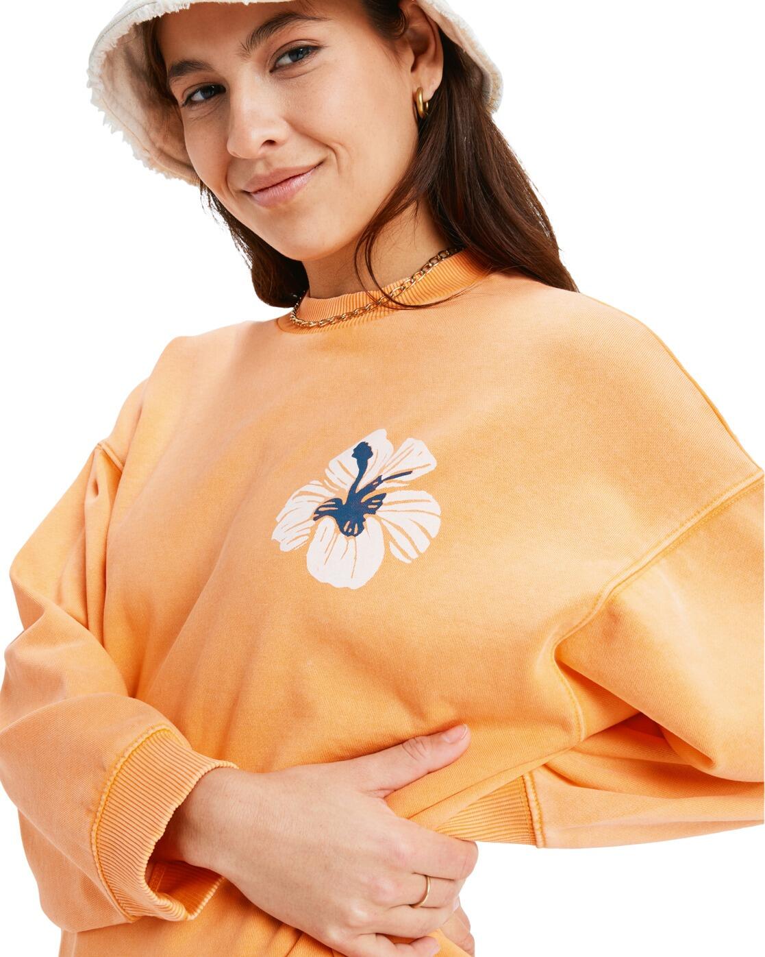 Haut col rond LINEUP Orange Femme 4/4