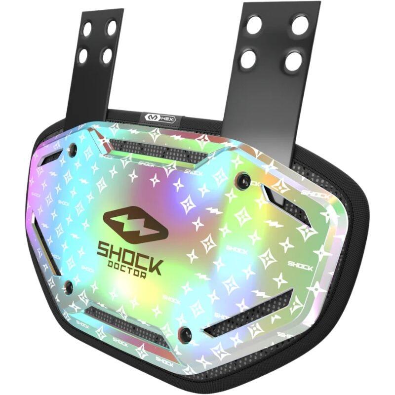 Shock Doctor - Plaque Arrière Shock Doctor Showtime Irid Adulte Chrome Irid Lux - Ventilation De Casque - Blanc|multicolore|noir - No Size - Decathlon