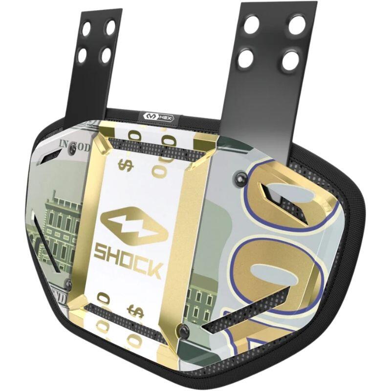 SHOCK DOCTOR Shock Doctor Showtime Back Plate I Youth Chrome Gold Money B