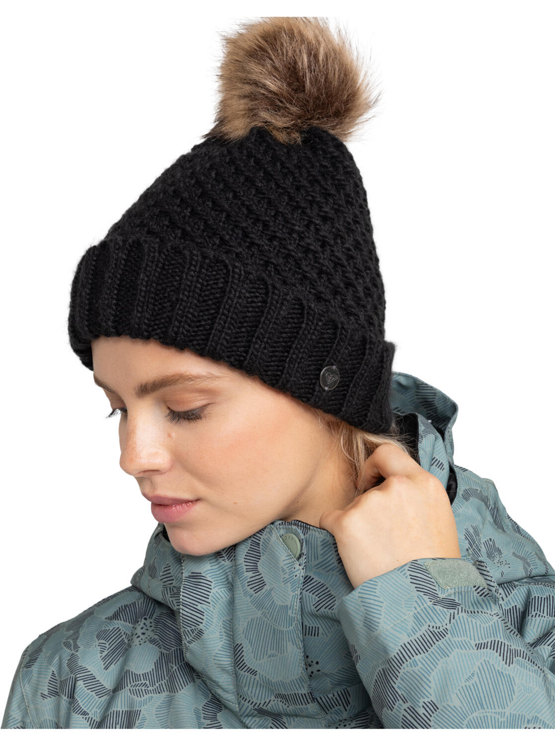 Gorro con Dobladillo BLIZZARD Negro Mujer 2/4