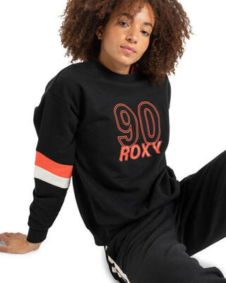 Sweatshirt mit rundhalsausschnitt essential energy schwarz dames