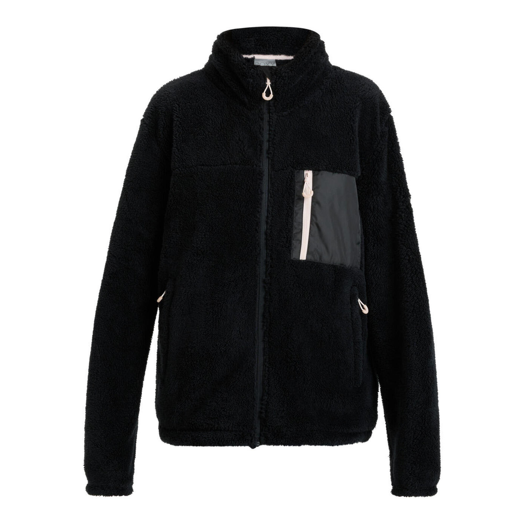 Roxy - Sweat Zippé Alabama Noir Femme - Polaire - Noir - Decathlon