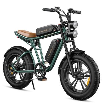 Vélo électrique avec SHIMANO 7 Gang, 48V 13Ah+13Ah Battery, 75+75 km