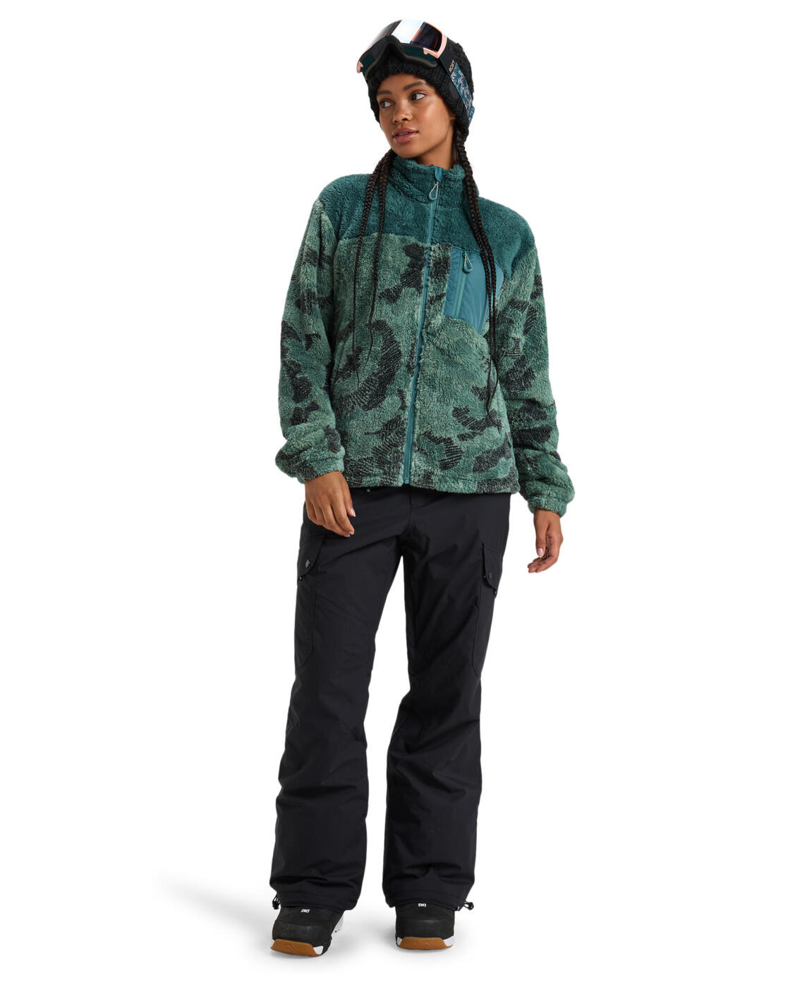 Sudadera con Cremallera ALABAMA Verde Mujer 4/4