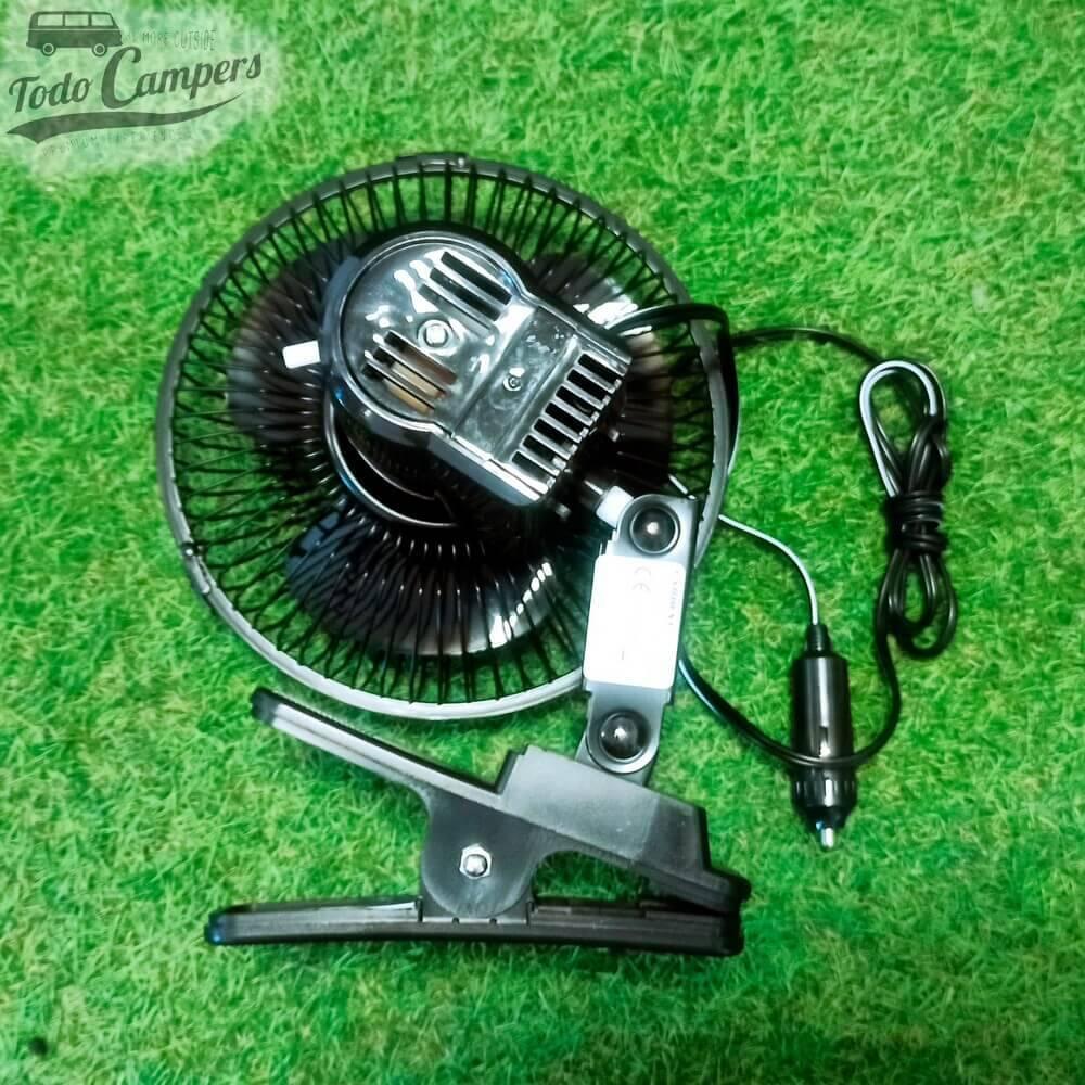 Ventilador 12v con toma de mechero 2/5