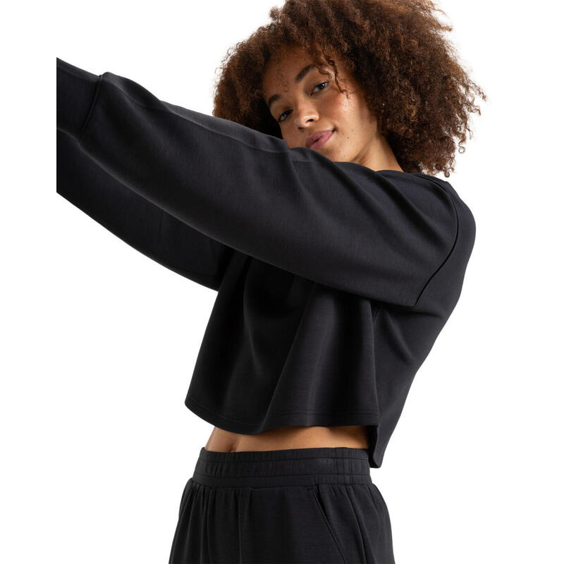 Bluza z okrągłym dekoltem dla Kobiety RISE & VIBE Czarny