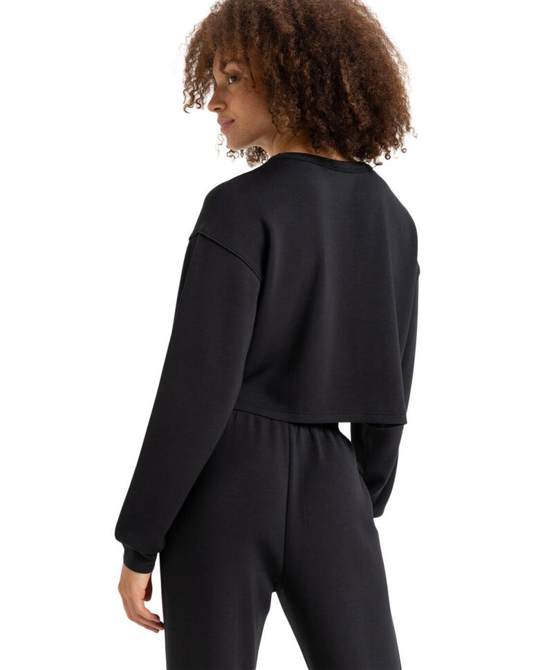 Bluza z okrągłym dekoltem dla Kobiety RISE & VIBE Czarny