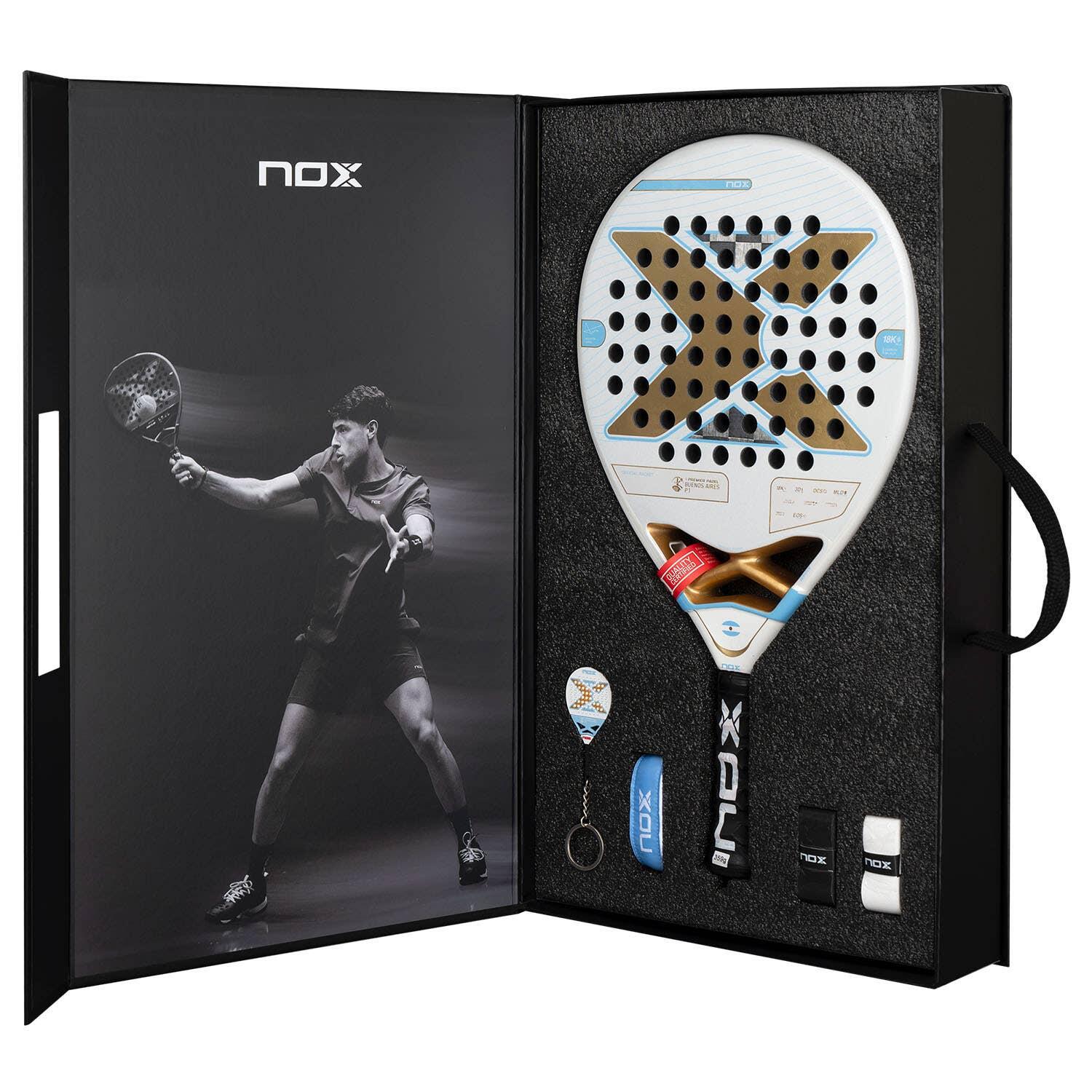 Pack racket Nox AT Genius 18k Alum Buenos Aires Exclusive Edition 2/7