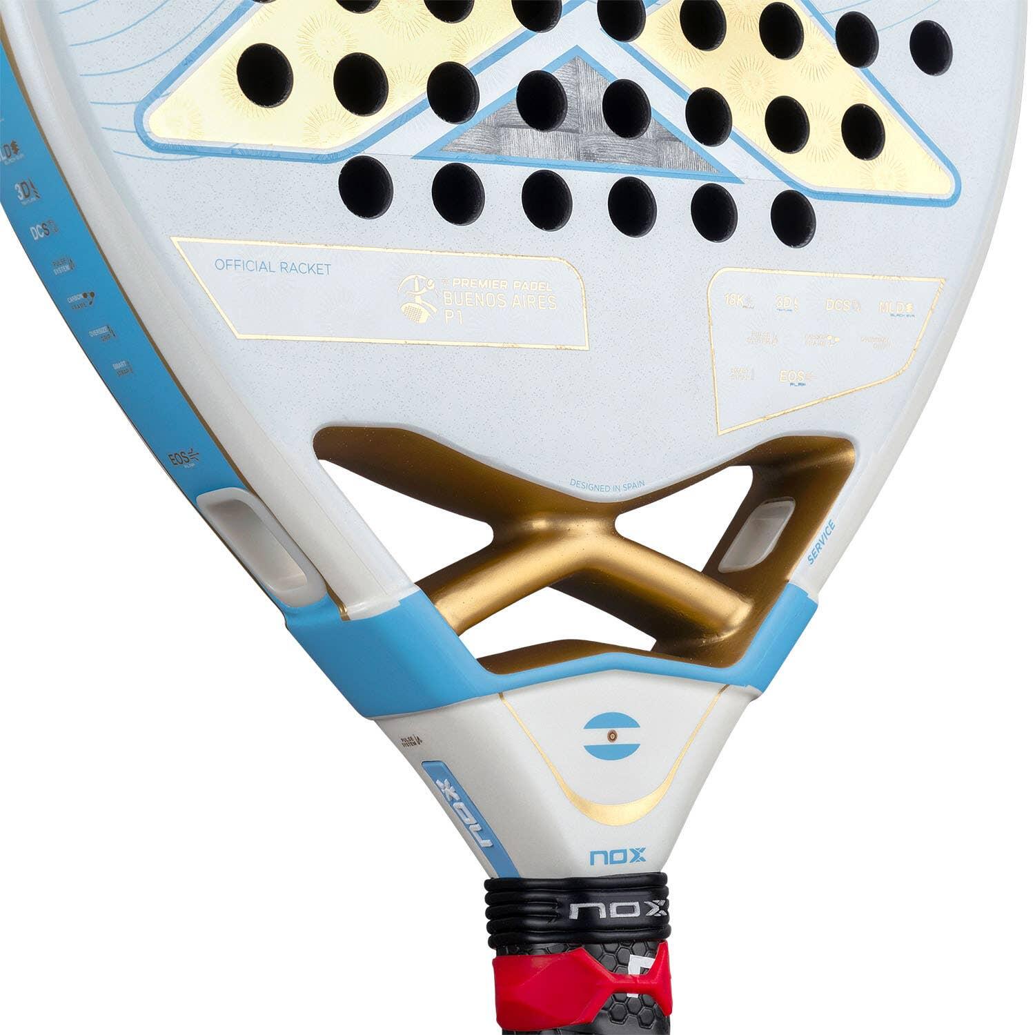 Pack racket Nox AT Genius 18k Alum Buenos Aires Exclusive Edition 5/7
