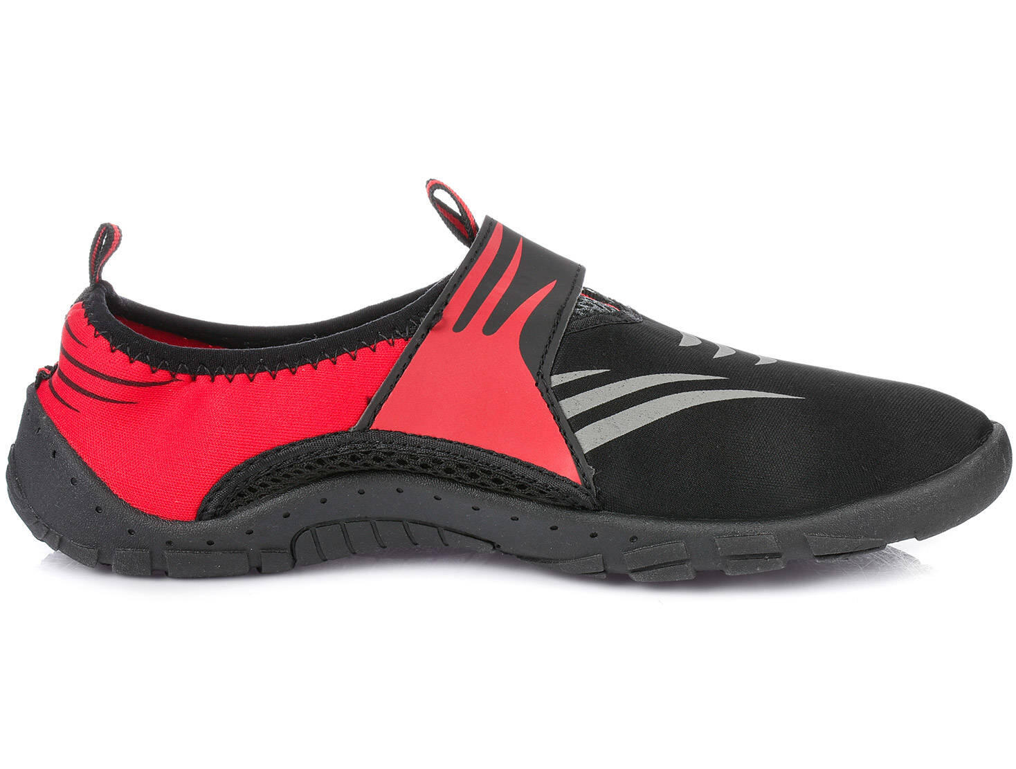 Buty do wody pływania na plażę czerwone AQUA SPEED 3/7