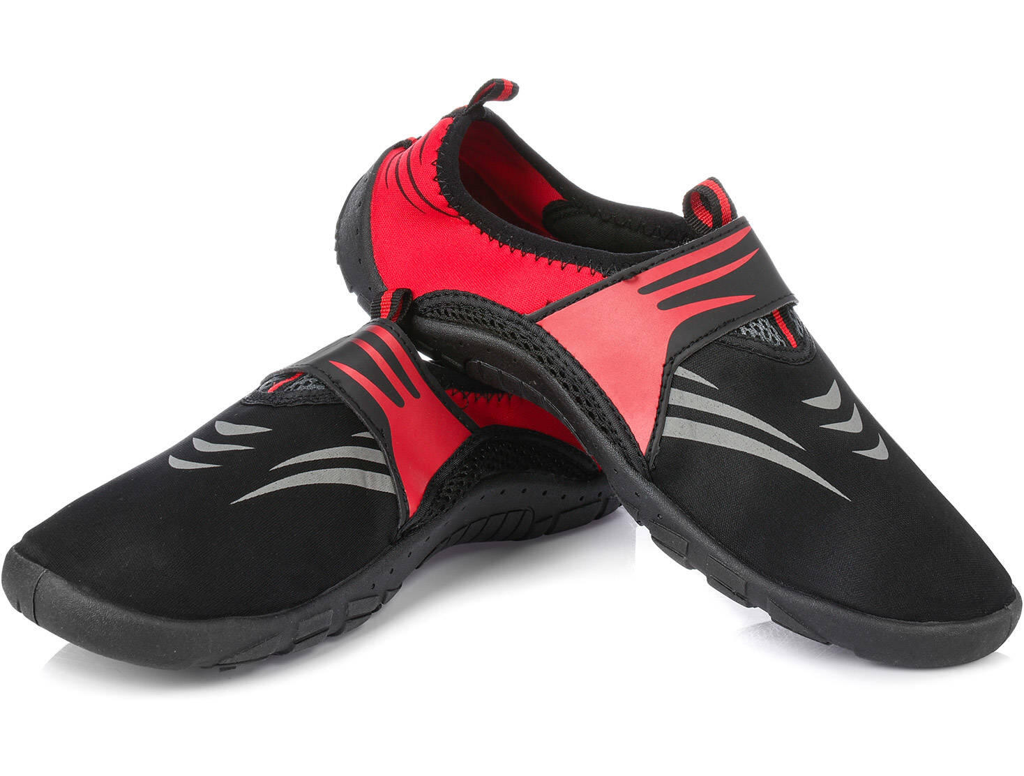 Buty do wody pływania na plażę czerwone AQUA SPEED 6/7