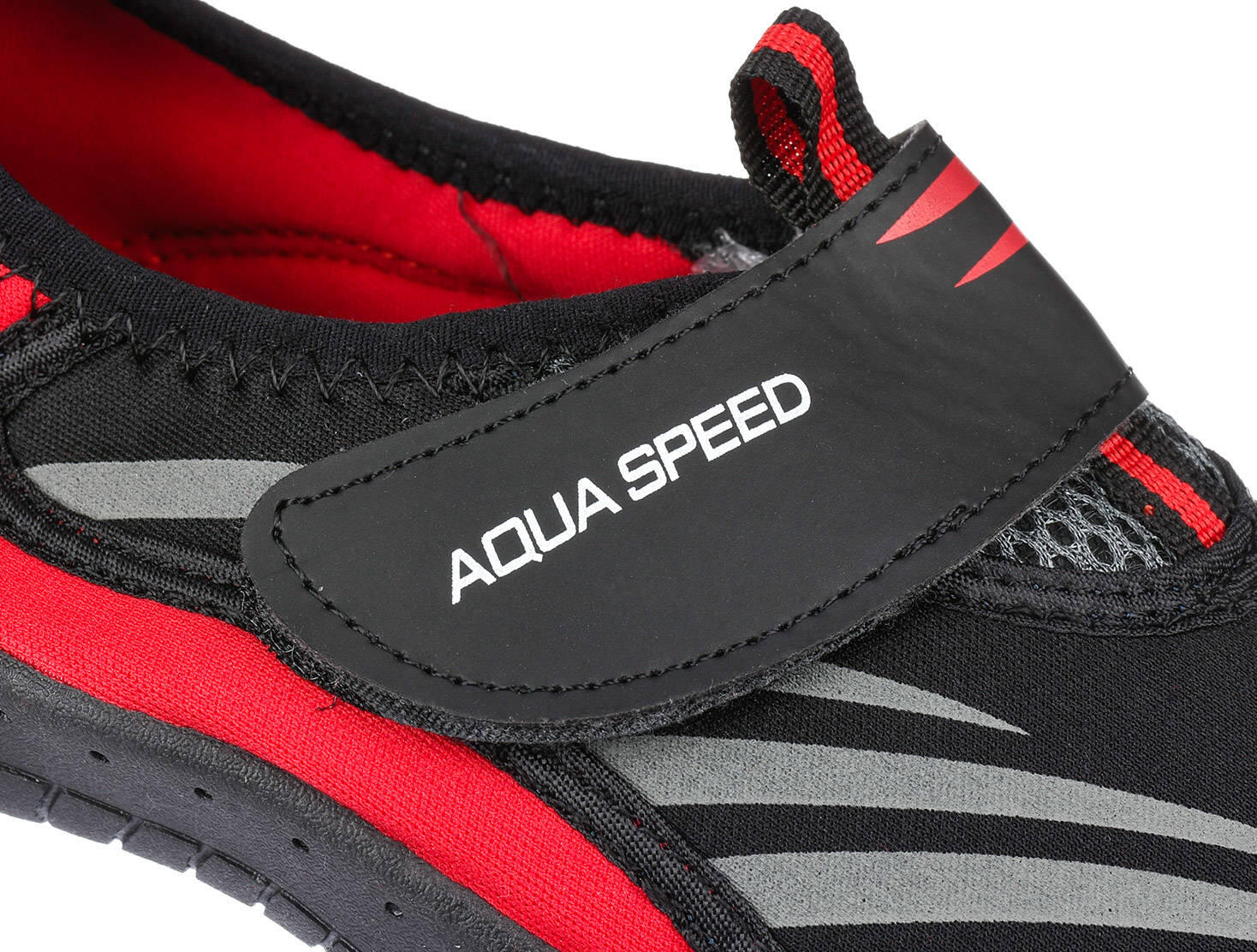 Buty do wody pływania na plażę czerwone AQUA SPEED 7/7