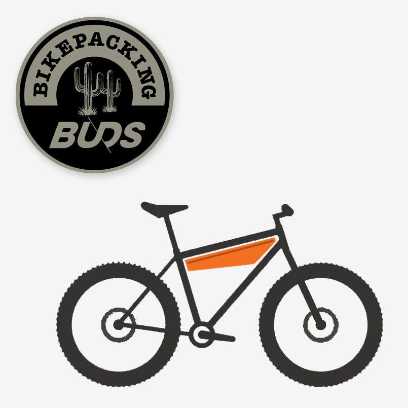 Bolsa de quadro impermeável bikepacking 2,5 L - preto - HALF FRAME BAG 3/4