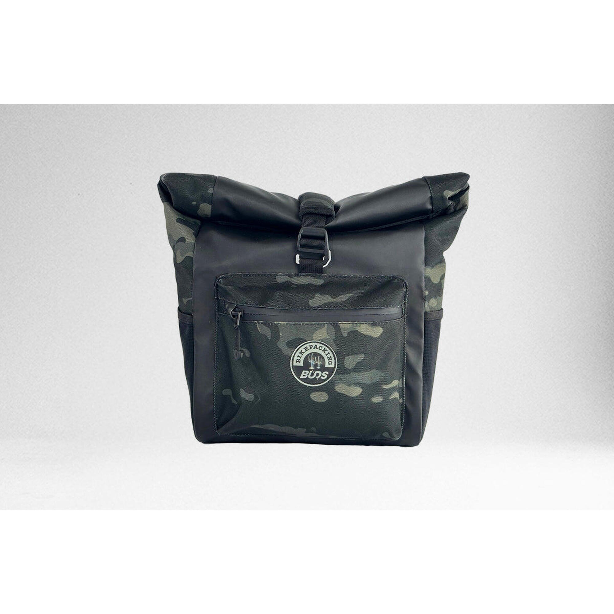 Buds - Sacoche Guidon Étanche Bikepacking 10 L - Noir/camo - Handlebar Bag - Sacoche De Guidon - Marron|vert - No Size - Decathlon