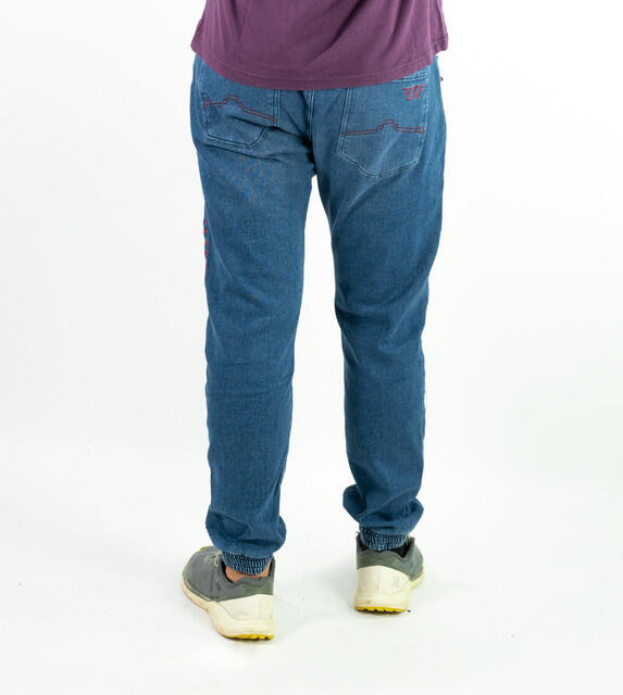 Pantaloni da arrampicata montan jeans risciacquare 3/7