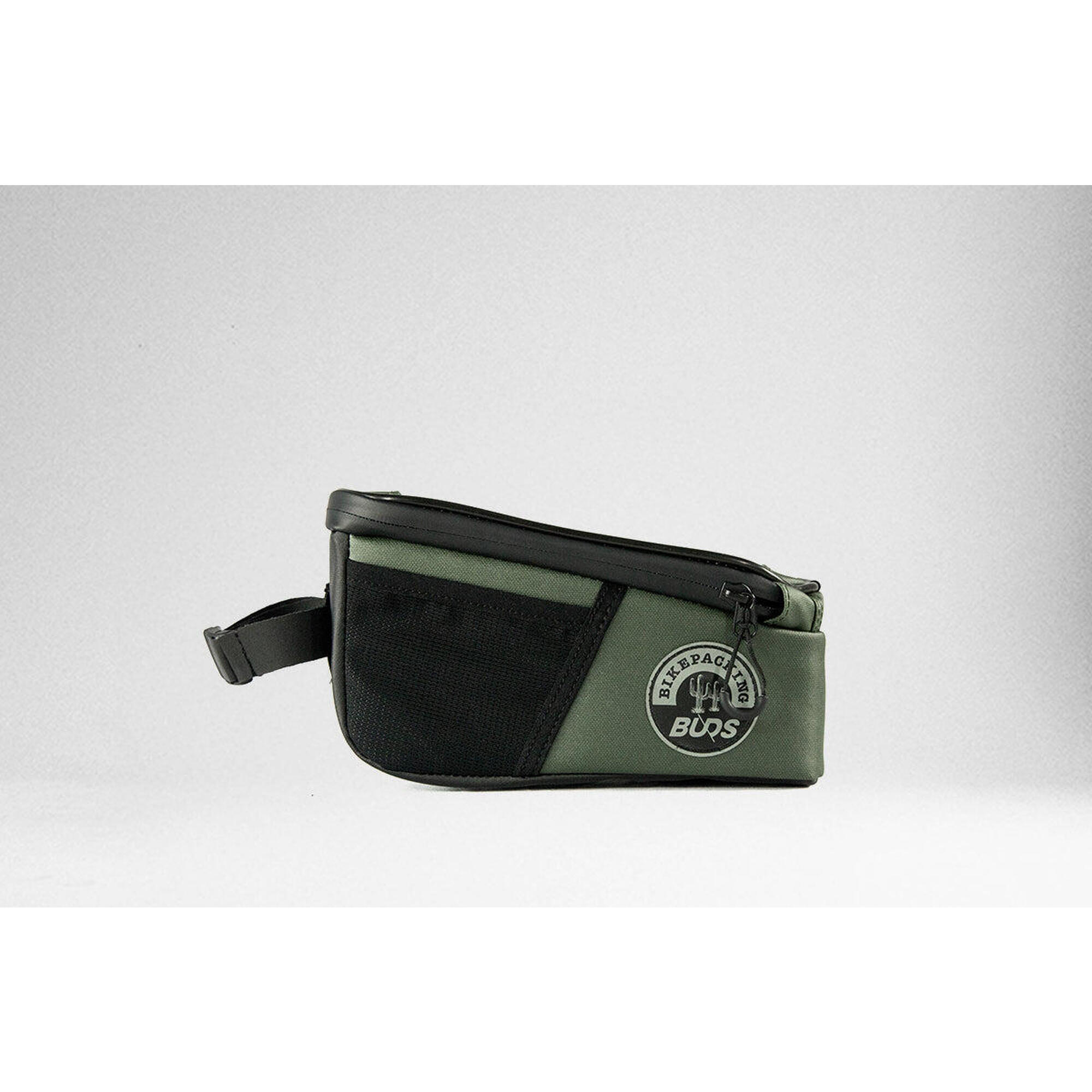 Buds - Sacoche Cadre Bikepacking Étanche 1,5 L - Noir/kaki - Top Frame Bag - Sacoche De Cadre - Vert - No Size - Decathlon