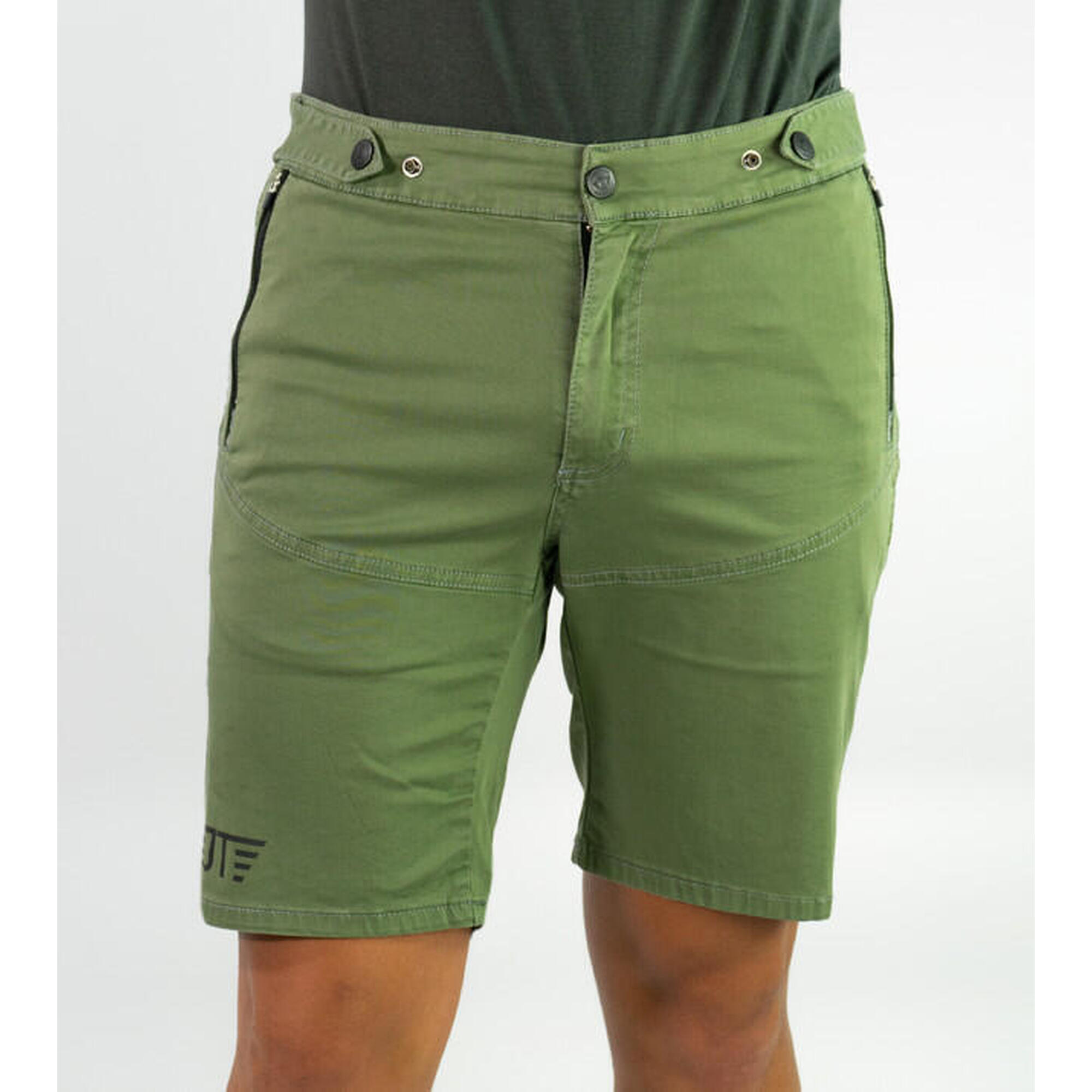 JEANSTRACK Kalhoty na horské kolo (MTB) Ride Khaki Unisex