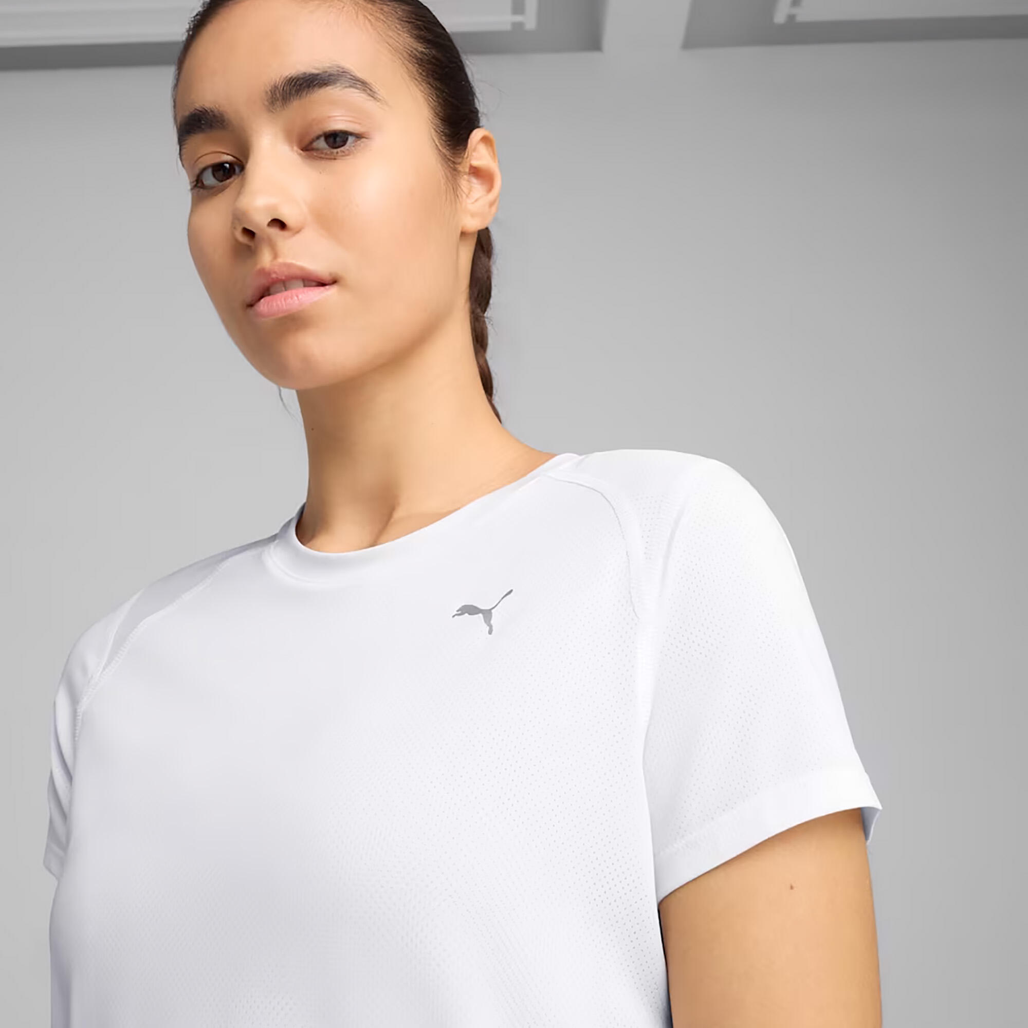 T-shirt de course pour femme PUMA Run Graphic Mesh Tee puma 5/5