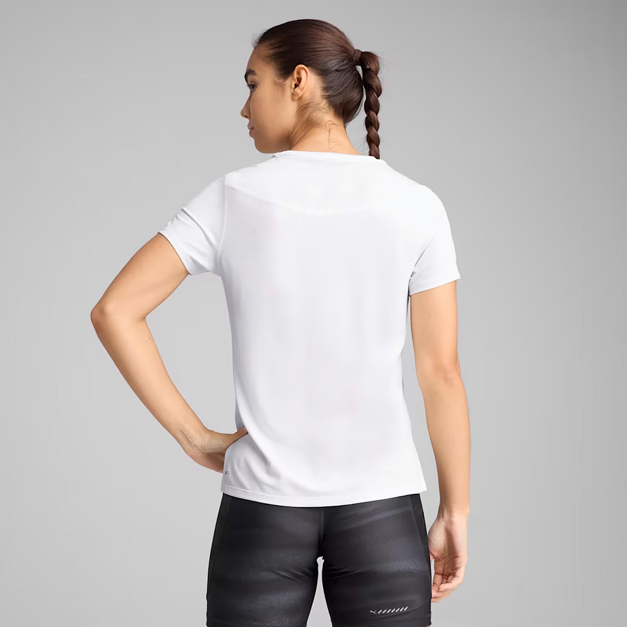 T-shirt de course pour femme PUMA Run Graphic Mesh Tee puma 4/5