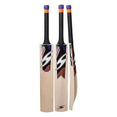 SS Orange Cricket bat . Engl. Weide. Kurzgriff. Beige. Herren